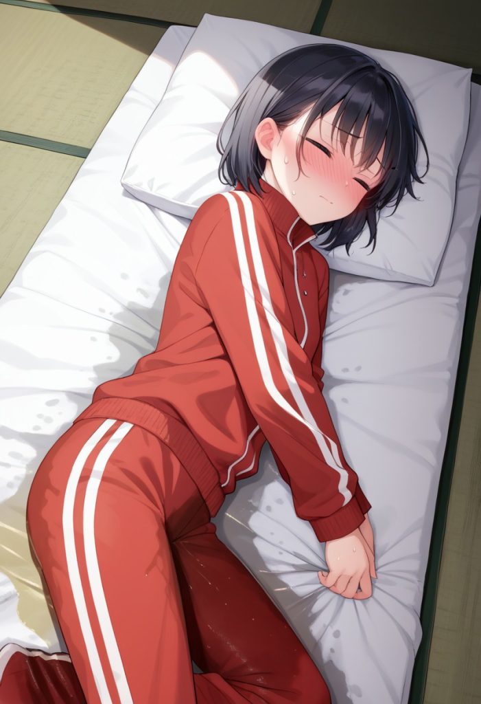 ジャージのままおねしょする