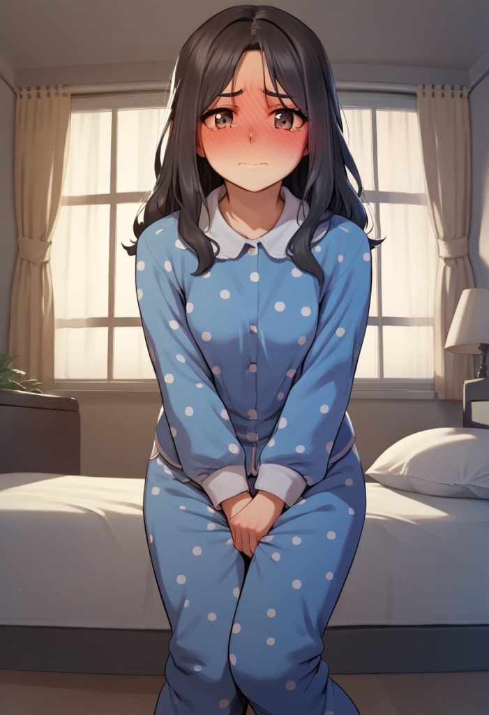 AIおもらし絵 おしっこ我慢の夢