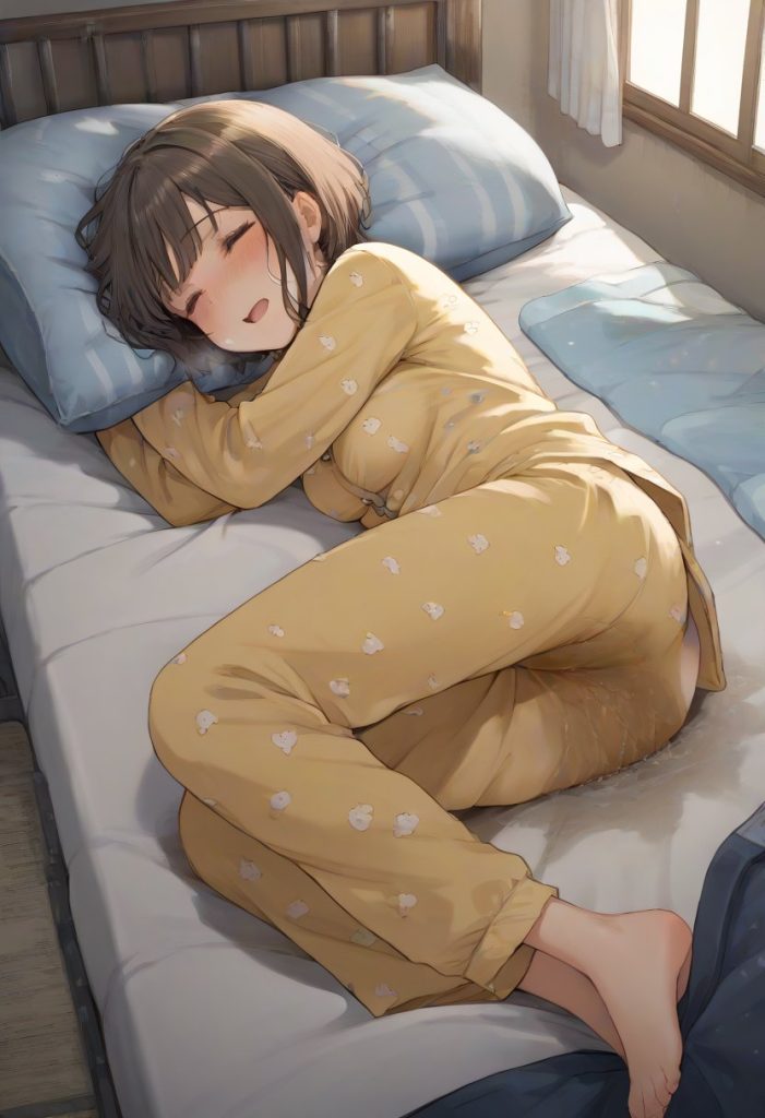 AI野ション・お漏らし・おねしょ絵
おねしょ1